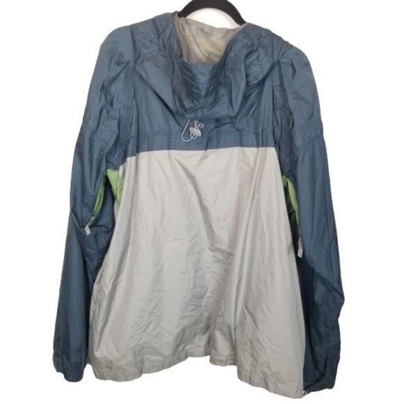 Burton Mens XL Blue Tan Windbreaker Jacket Full Zi - Picture 10 of 11